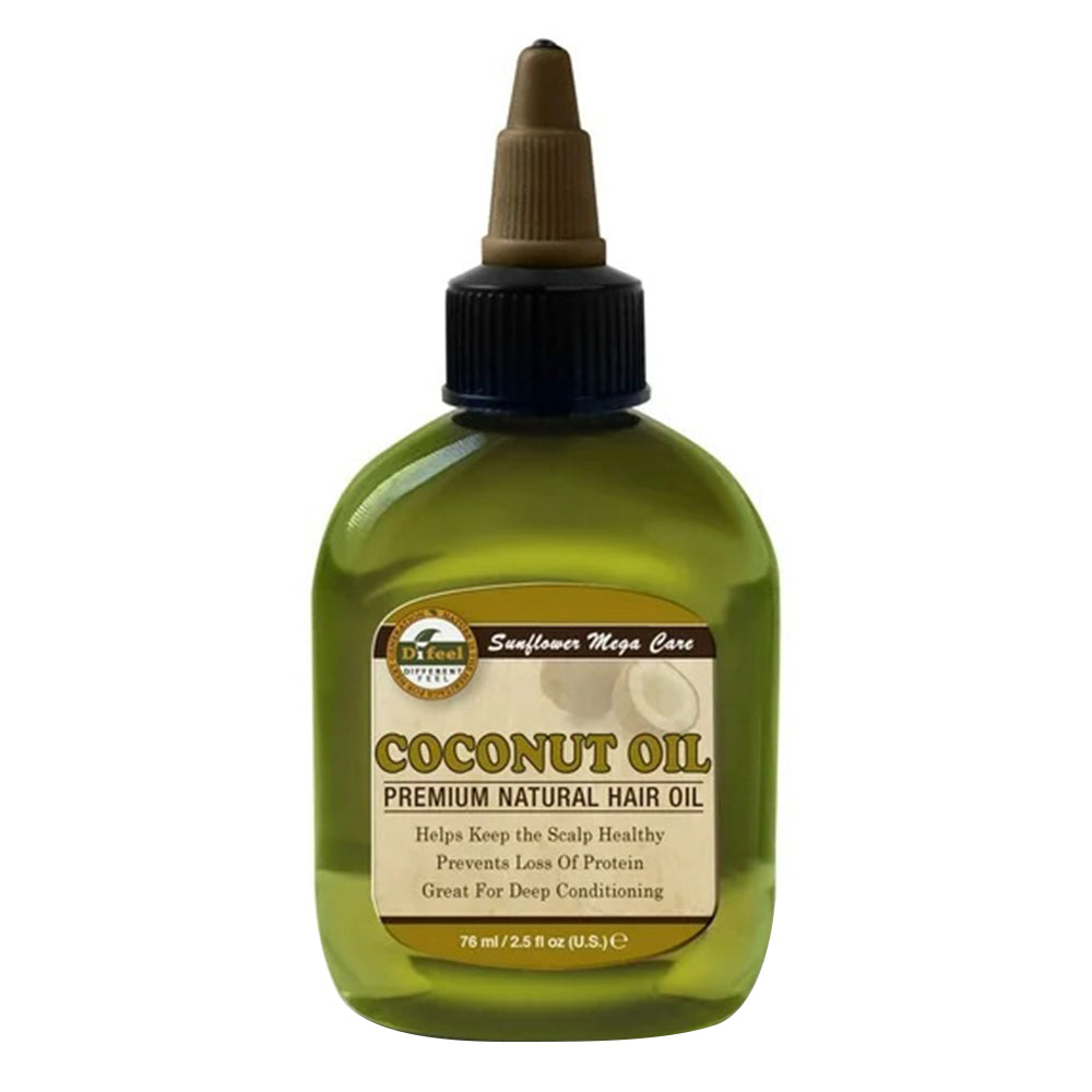 Difeel Sunflower Premium Mega Hair Oil Coconut 2.5 Oz (76ml)